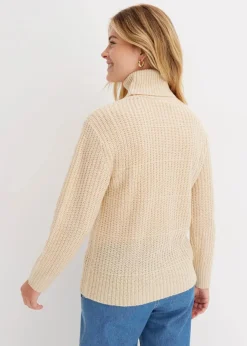 New Strickpullover mit Rollkragen Damen Bekleidung·Umstandsmode|Strickmode