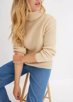 New Strickpullover mit Rollkragen Damen Bekleidung·Umstandsmode|Strickmode