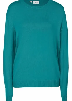 Hot Strick-Pullover mit Rundhals-Ausschnitt Damen Pullover & Strickjacken|Basics