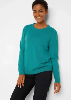 Hot Strick-Pullover mit Rundhals-Ausschnitt Damen Pullover & Strickjacken|Basics