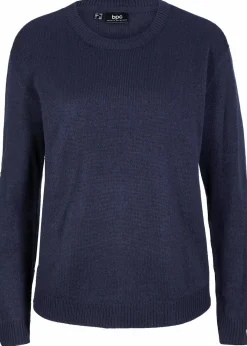Online Strick-Pullover mit Rundhals-Ausschnitt Damen Pullover & Strickjacken|Basics