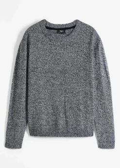 Outlet Strick-Pullover mit Rundhals-Ausschnitt in Melange Damen Bekleidung·Umstandsmode|Bekleidung·Jeans