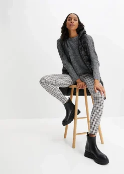 Outlet Strick-Pullover mit Rundhals-Ausschnitt in Melange Damen Bekleidung·Umstandsmode|Bekleidung·Jeans