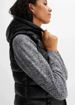 Outlet Strick-Pullover mit Rundhals-Ausschnitt in Melange Damen Bekleidung·Umstandsmode|Bekleidung·Jeans