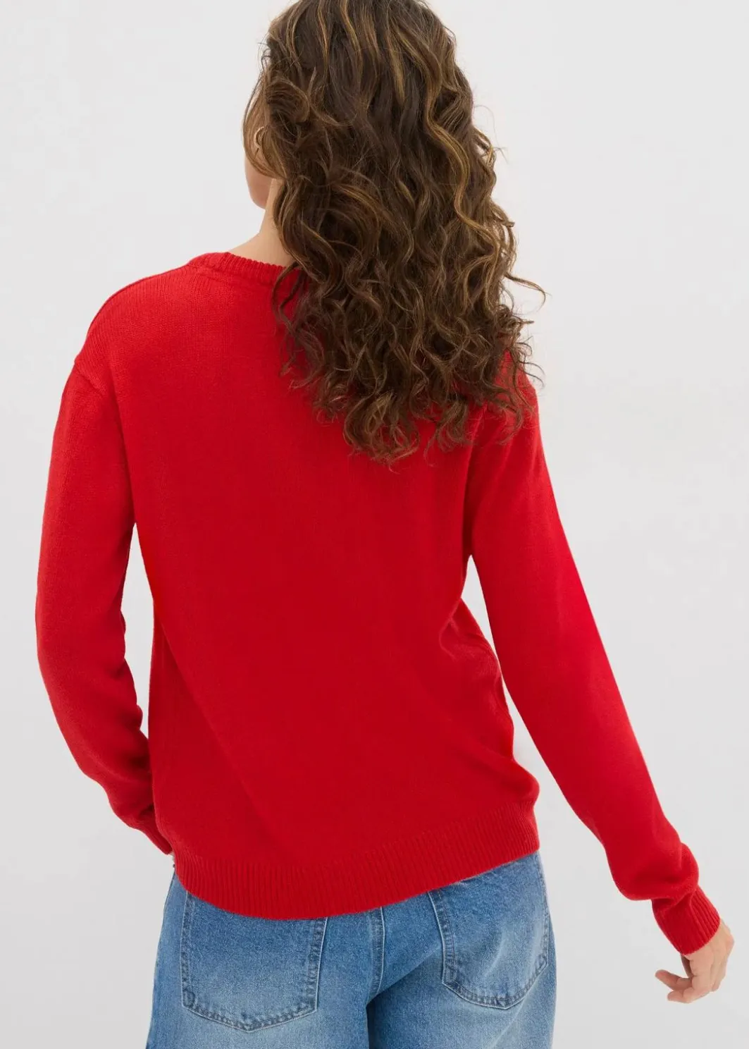 Damen bonprix Bekleidung·Umstandsmode|Bekleidung·Röcke|Strick-Pullover mit Rundhals-Ausschnitt