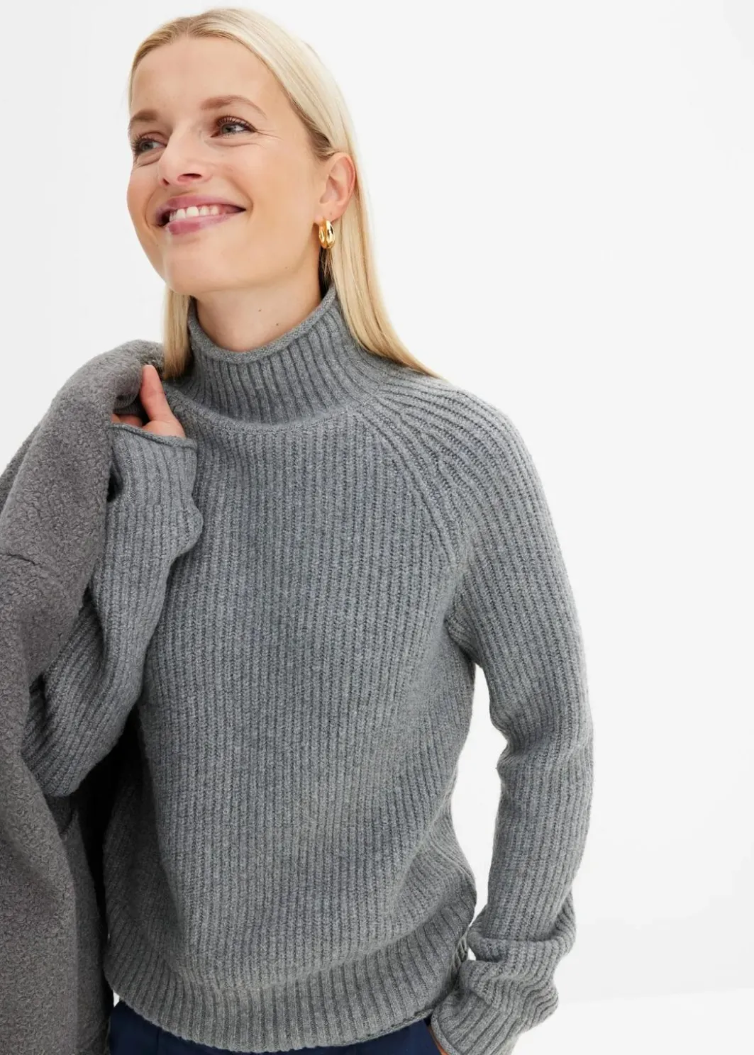 New Strickpullover mit Stehkragen Damen Pullover & Strickjacken|Strickmode