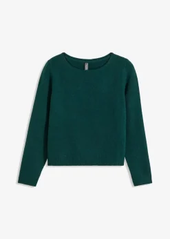 New Strickpullover mit U-Boot-Ausschnitt Damen Nachhaltigere Materialien|Pullover & Strickjacken