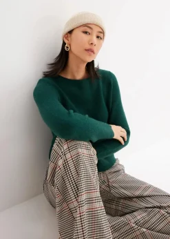 New Strickpullover mit U-Boot-Ausschnitt Damen Nachhaltigere Materialien|Pullover & Strickjacken