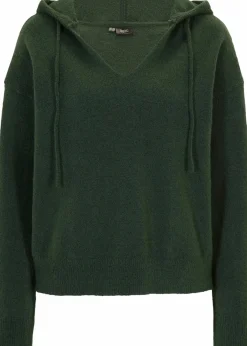 Clearance Strick-Pullover mit V-Ausschnitt und Kapuze Damen Bekleidung·Umstandsmode|Bekleidung·Jeans