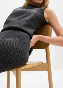 Damen bonprix Bekleidung·Sportbekleidung|Röcke|Strickrock aus reiner Baumwolle