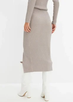 Damen bonprix Bekleidung·Sportbekleidung|Röcke|Strickrock aus softem Viskose-Mix