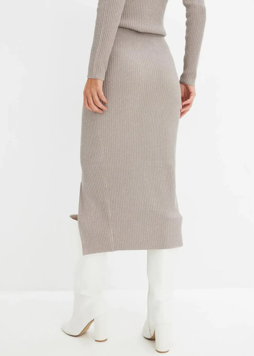 Damen bonprix Bekleidung·Sportbekleidung|Röcke|Strickrock aus softem Viskose-Mix
