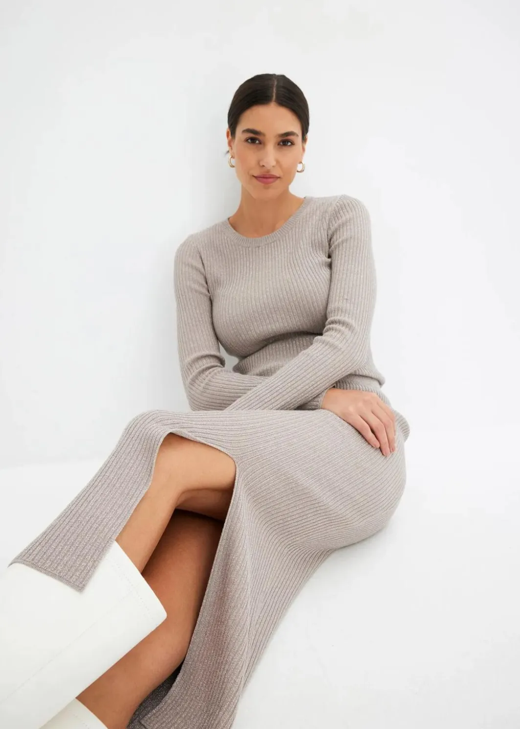 Damen bonprix Bekleidung·Sportbekleidung|Röcke|Strickrock aus softem Viskose-Mix