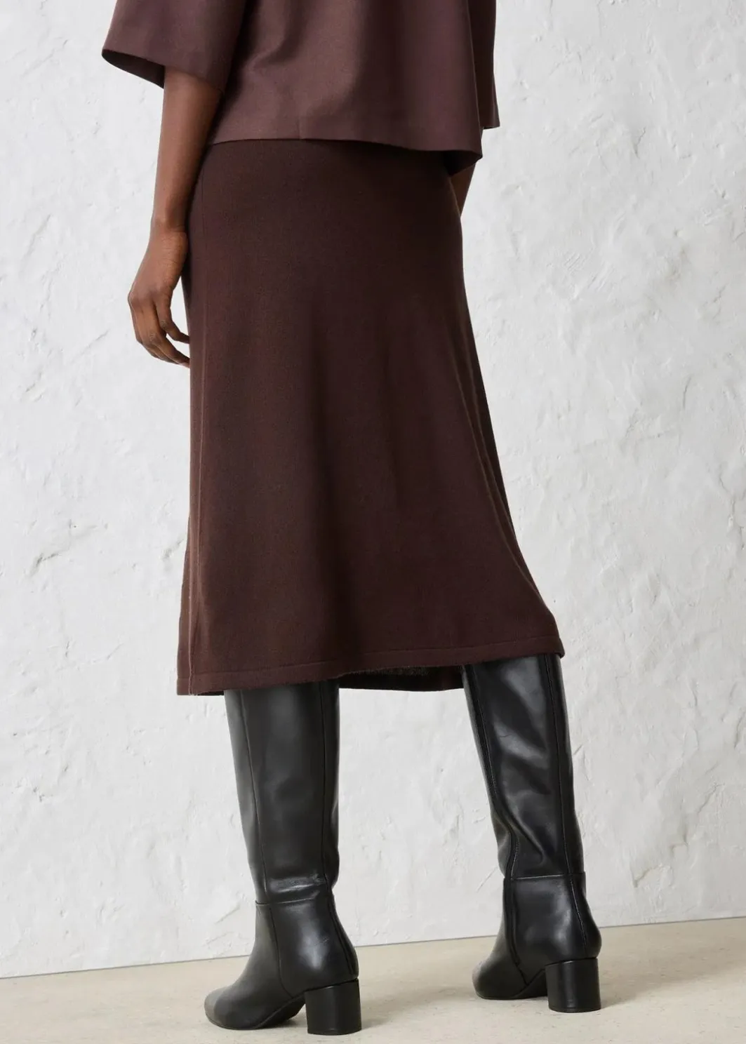New Strickrock aus weichem Woll-Mix Damen Bekleidung·Sportbekleidung|Röcke