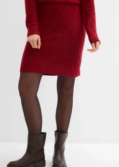 Discount Strickrock aus Zopfstrick Damen Röcke|Zweiteiler & Sets