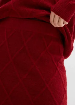 Discount Strickrock aus Zopfstrick Damen Röcke|Zweiteiler & Sets