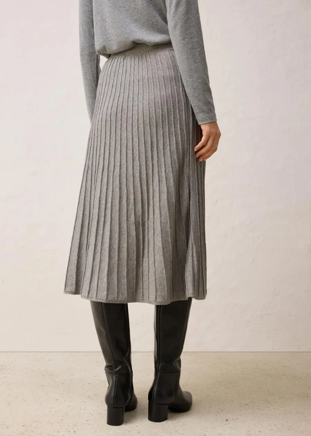 Damen bonprix Bekleidung·Sportbekleidung|Premium|Strickrock mit Merinowolle