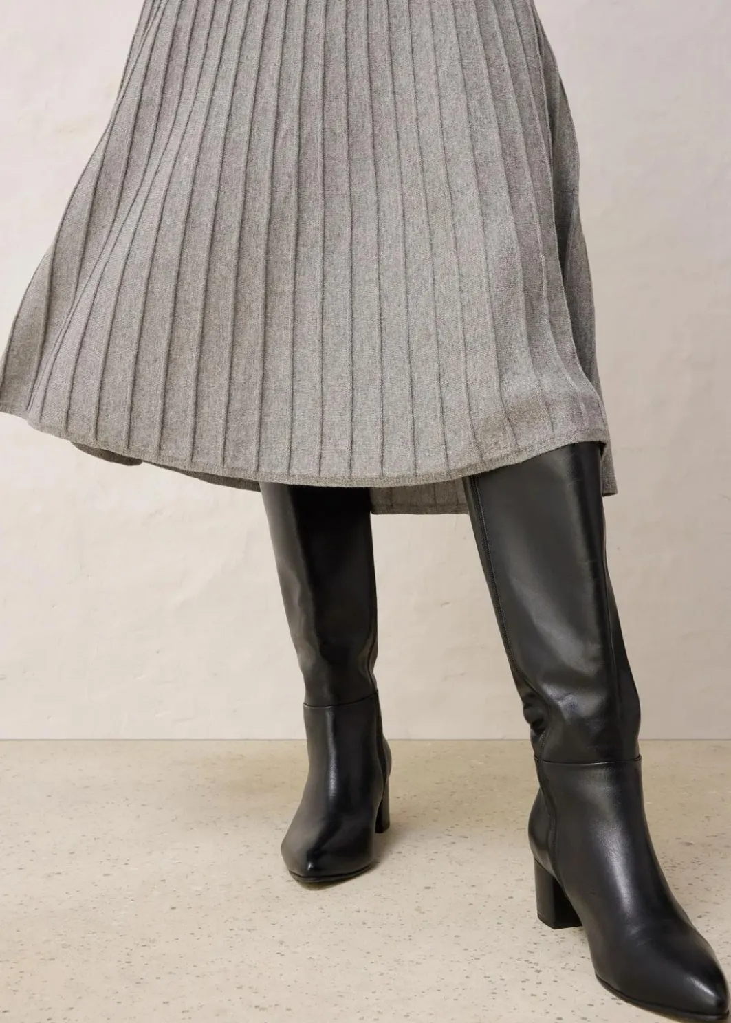 Damen bonprix Bekleidung·Sportbekleidung|Premium|Strickrock mit Merinowolle