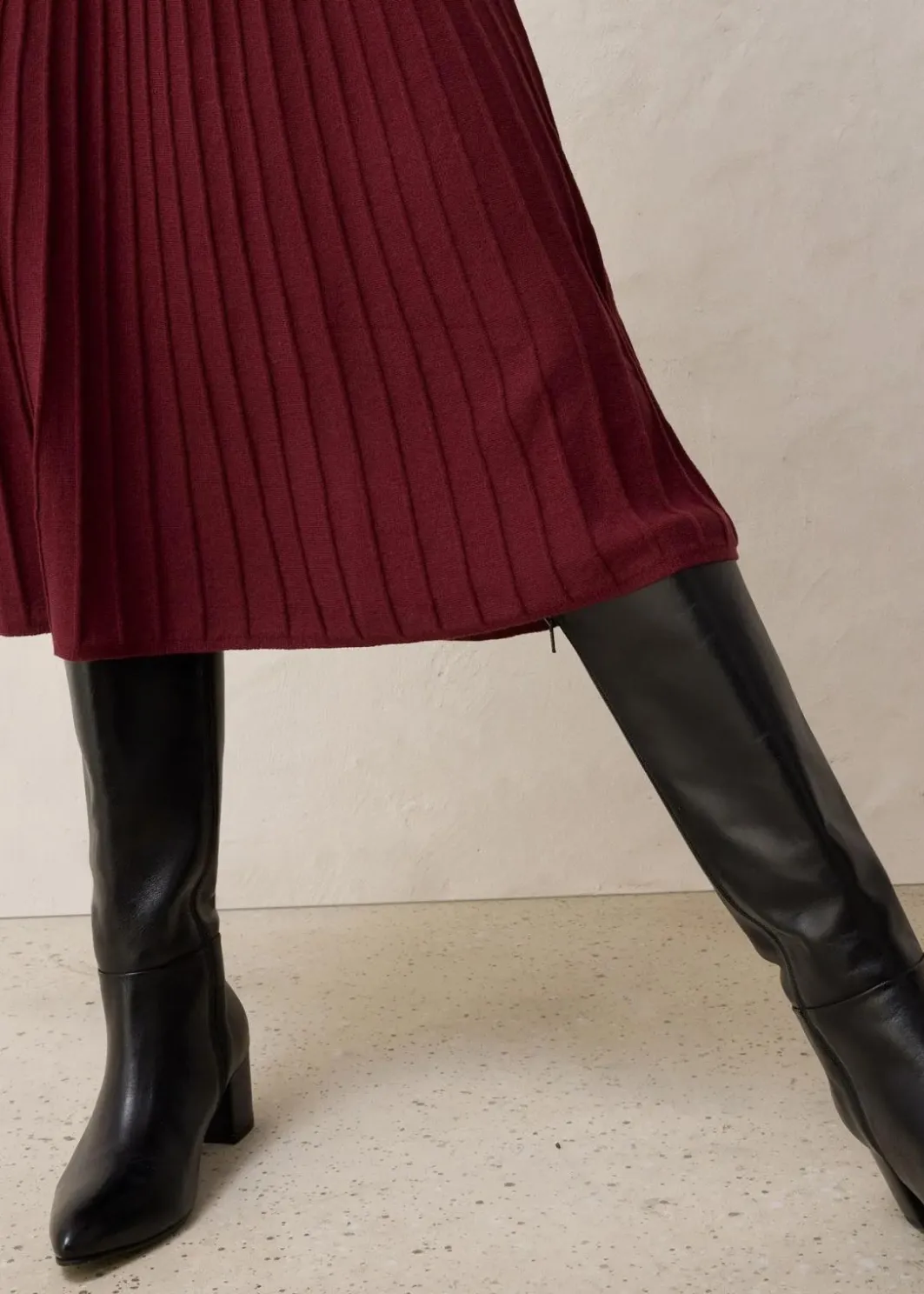Damen bonprix Röcke|Premium|Strickrock mit Merinowolle