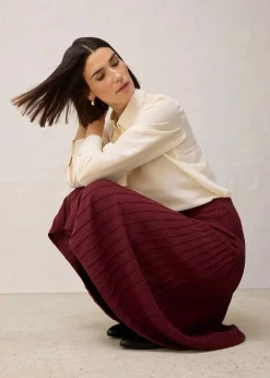 Damen bonprix Röcke|Premium|Strickrock mit Merinowolle