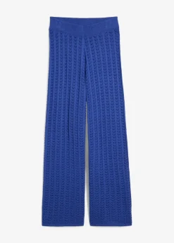 Damen bonprix Hosen|Strick-Schlupfhose mit Lochmuster