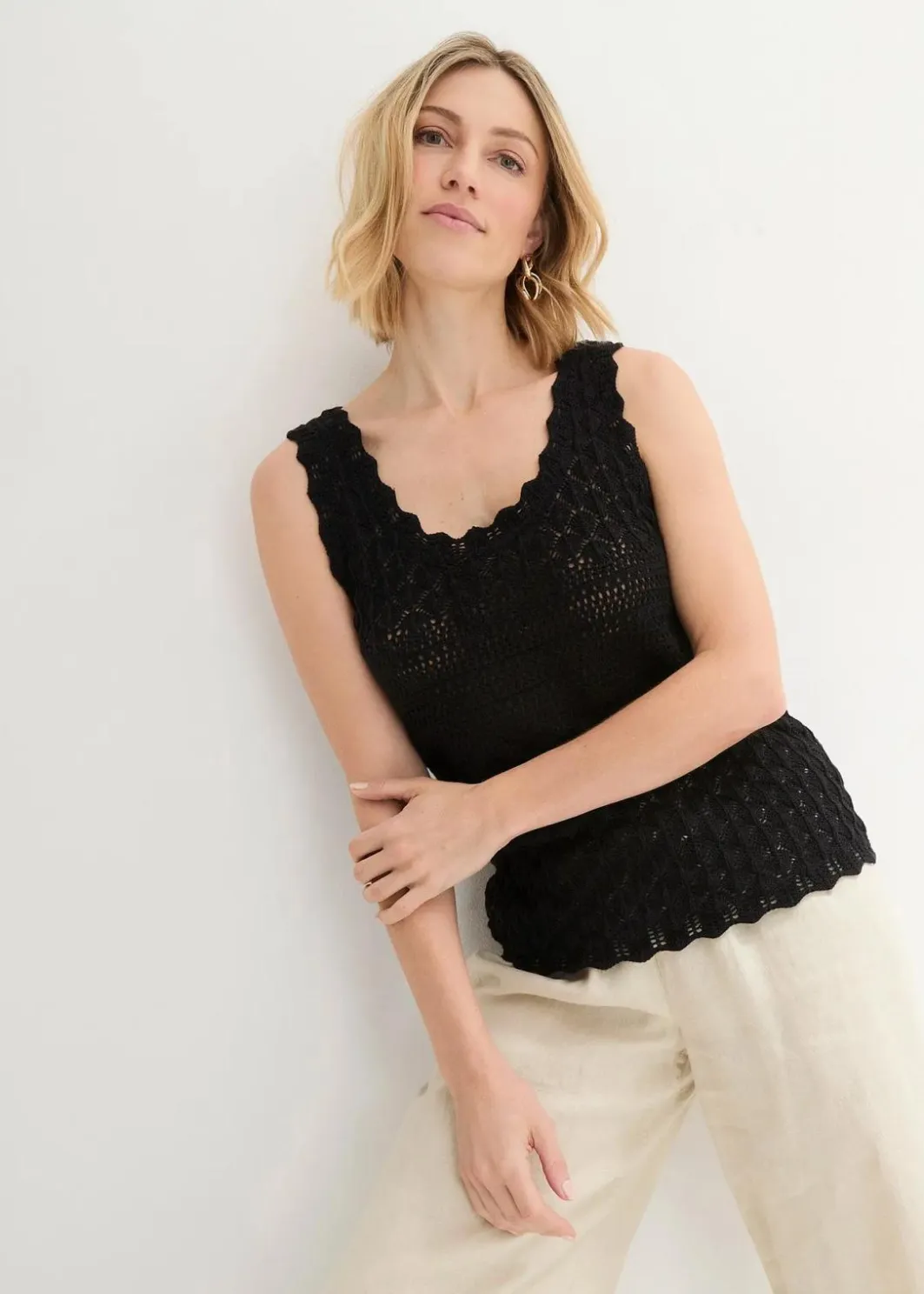 Damen bonprix Bekleidung·Umstandsmode|Shirts & Tops|Stricktop aus Baumwolle