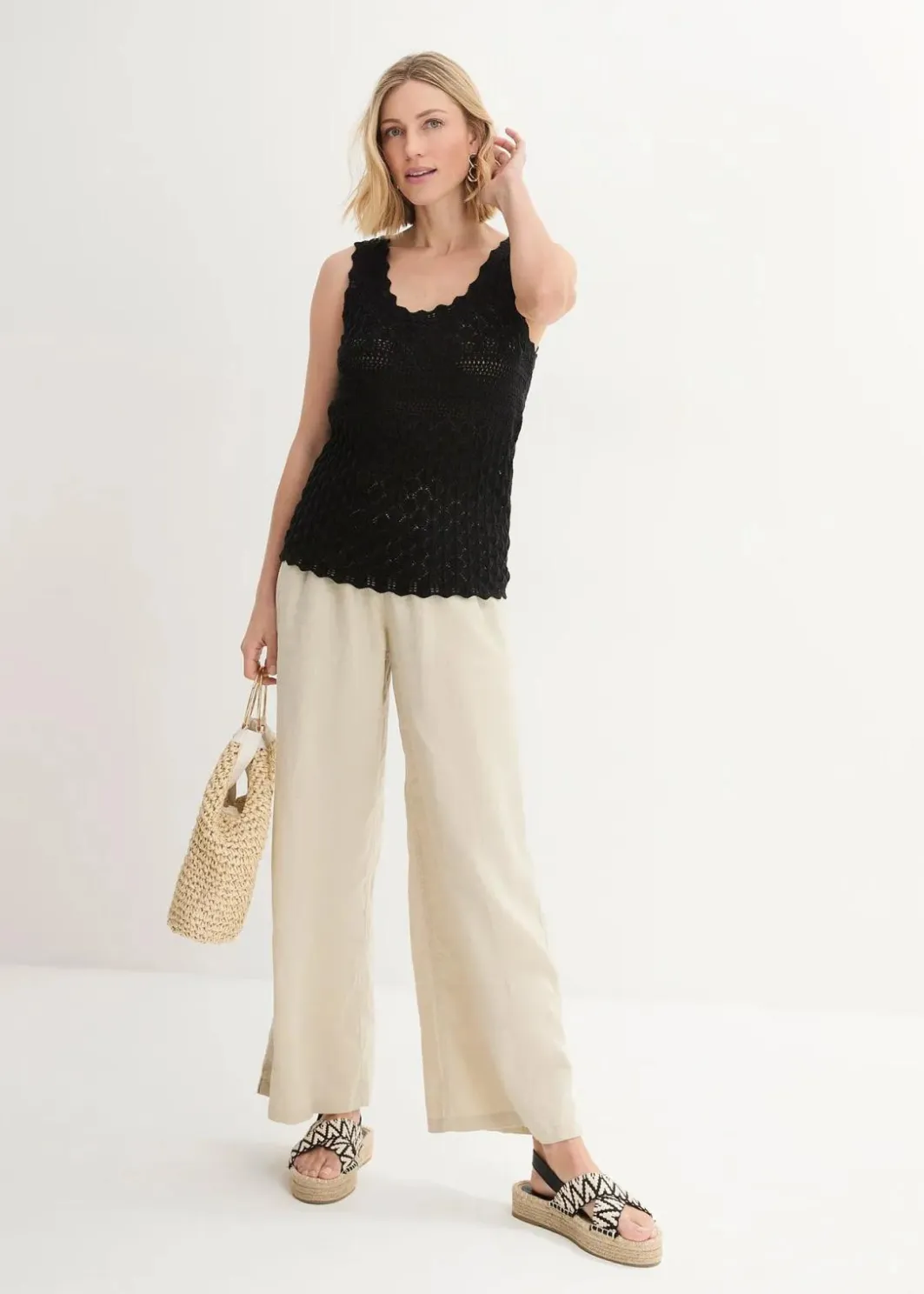 Damen bonprix Bekleidung·Umstandsmode|Shirts & Tops|Stricktop aus Baumwolle