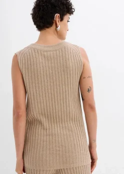 Outlet Stricktop aus Viskose-Mix Damen Zweiteiler & Sets|Strickmode