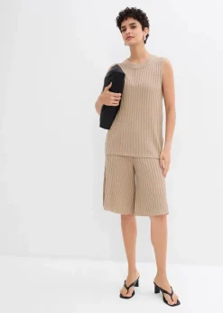 Outlet Stricktop aus Viskose-Mix Damen Zweiteiler & Sets|Strickmode