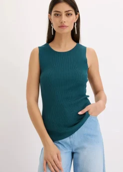Discount Stricktop mit Glitzerband Damen Strickmode|Shirts & Tops