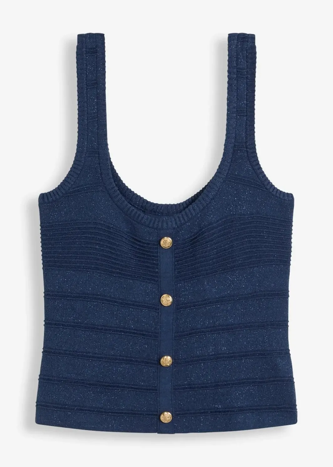 Damen bonprix Strickmode|Shirts & Tops|Stricktop mit metallic Effekt