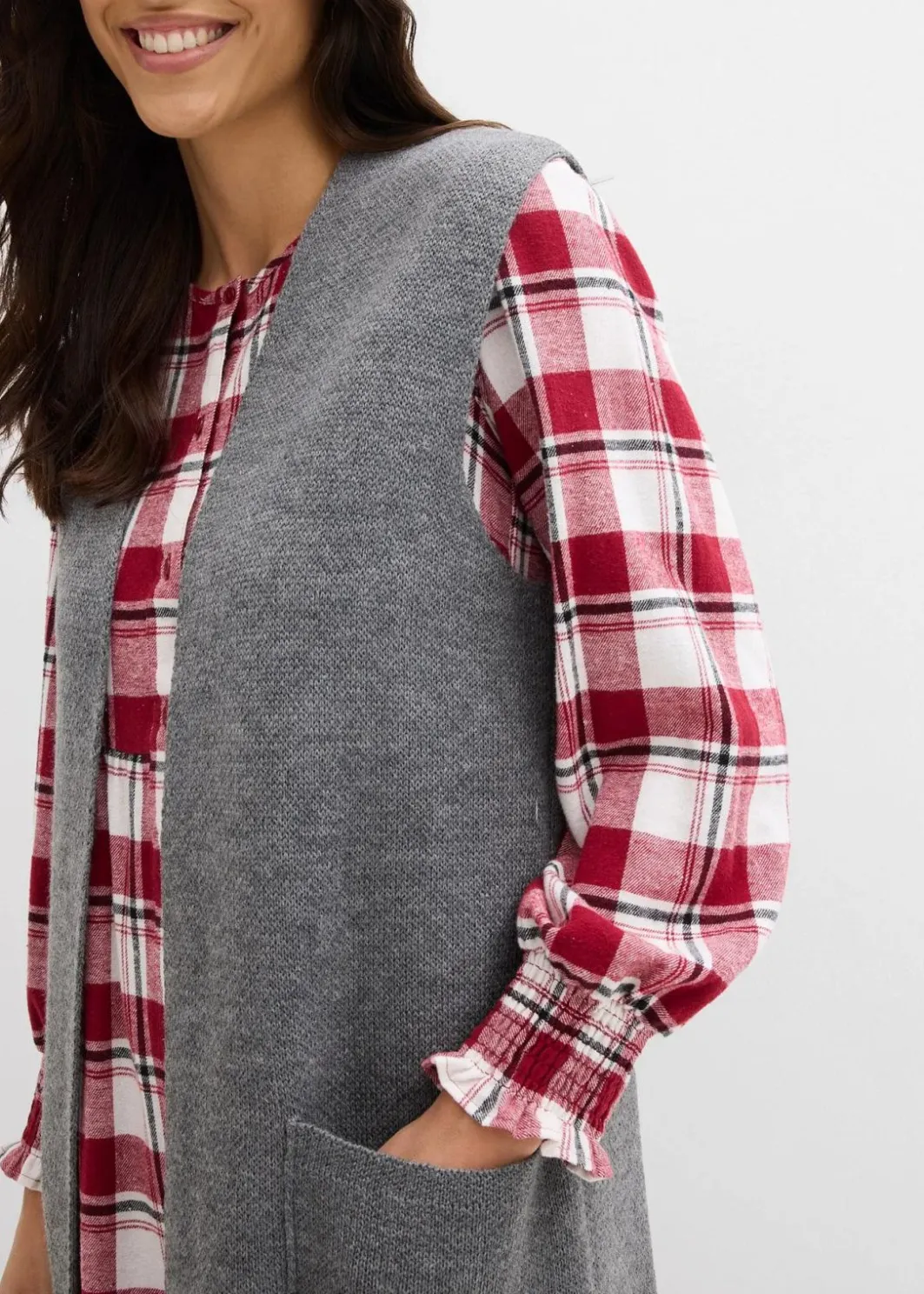 Damen bonprix Strickmode|Jacken & Mäntel|Strick-Weste