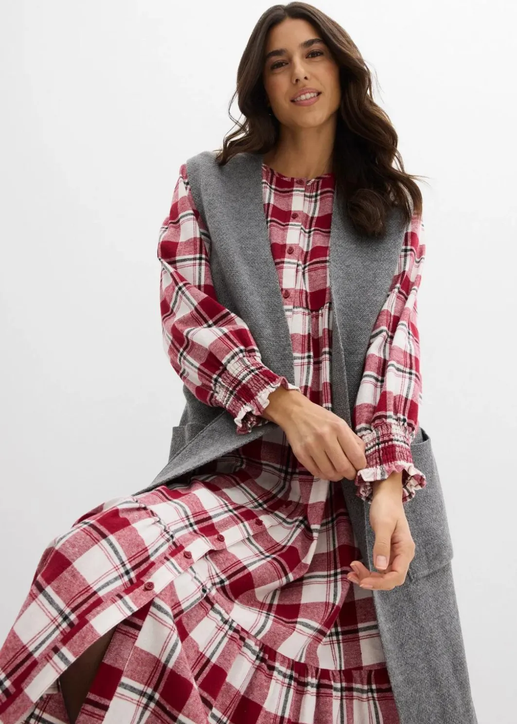 Damen bonprix Strickmode|Jacken & Mäntel|Strick-Weste