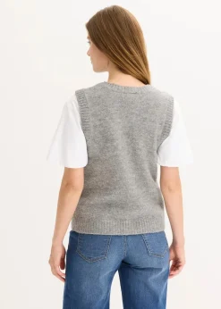 Damen bonprix Jacken & Mäntel|Bekleidung·Hosen|Strick-Weste