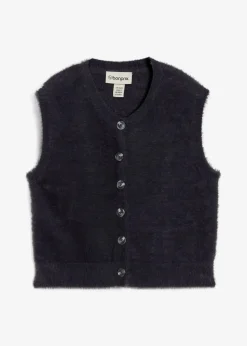 Strick-Weste aus Federgarn-Viskose-Mix Damen Bekleidung·Umstandsmode|Bekleidung·Hosen