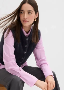 Strick-Weste aus Federgarn-Viskose-Mix Damen Bekleidung·Umstandsmode|Bekleidung·Hosen