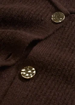 Damen bonprix Bekleidung·Umstandsmode|Bekleidung·Hosen|Strickweste mit dekorativen Knöpfen