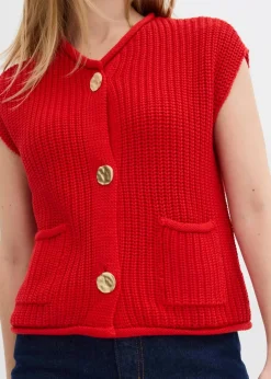 Damen bonprix Bekleidung·Umstandsmode|Bekleidung·Hosen|Strick-Weste mit Taschen
