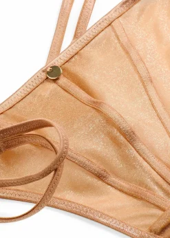 Damen bonprix Wäsche·Dessous|Wäsche·Höschen|String Tanga aus schimmerndem Material