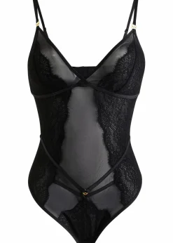 Damen bonprix Wäsche·Bodies|Wäsche·Dessous|Stringbody mit feiner Spitze