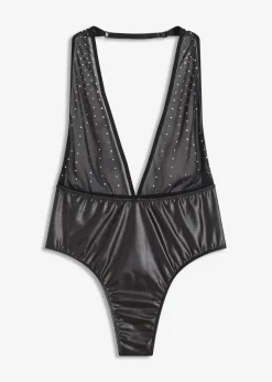 Damen bonprix Wäsche·Erotikwäsche|Erotikwäsche|Stringbody mit Glitzer
