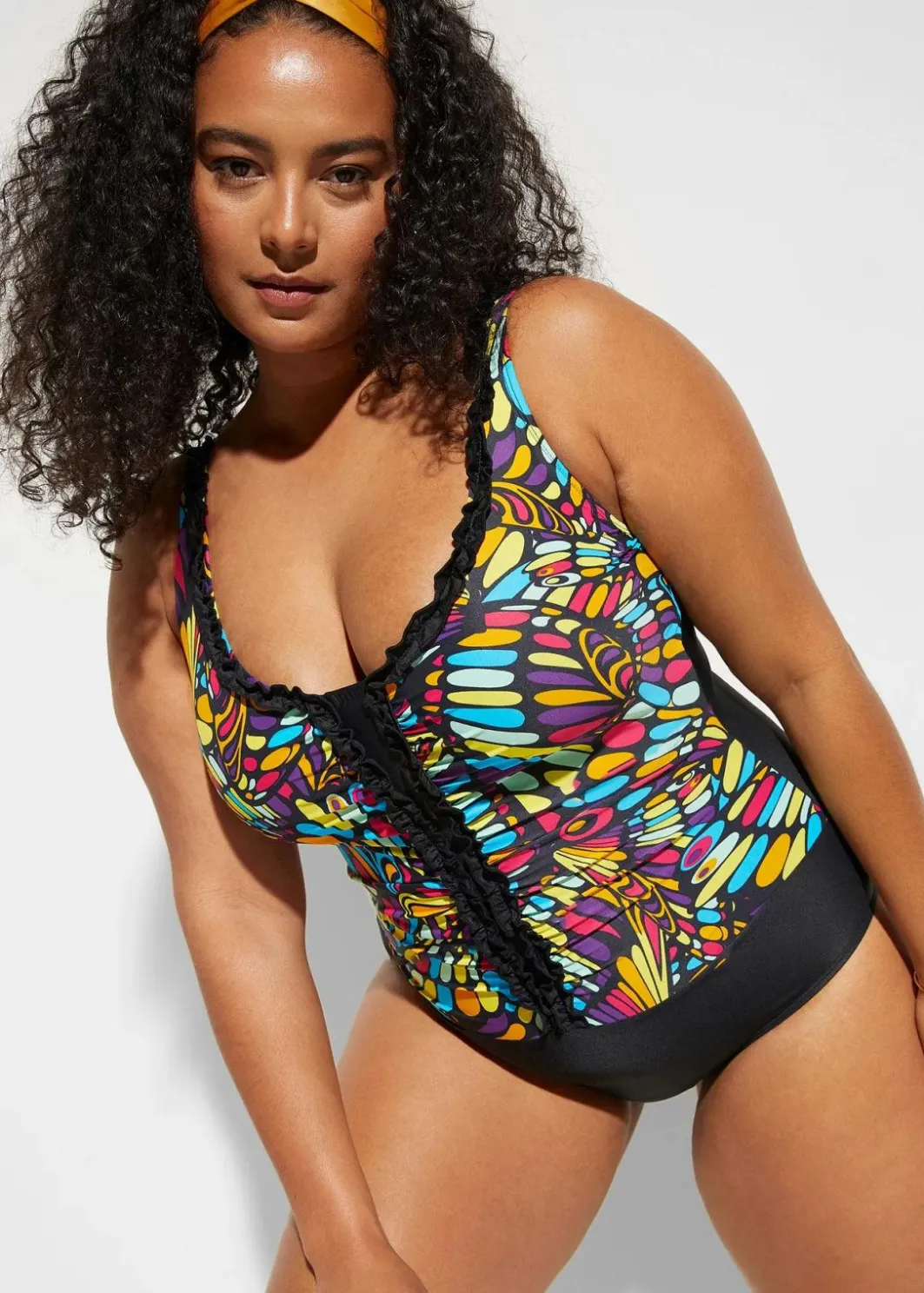Outlet Strong Shape-Badeanzug mit Rüschen Damen Shapewear|Badeanzüge