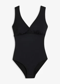 Damen bonprix Nachhaltigere Materialien|Shapewear|Strong Shape-Badeanzug mit V-Ausschnitt