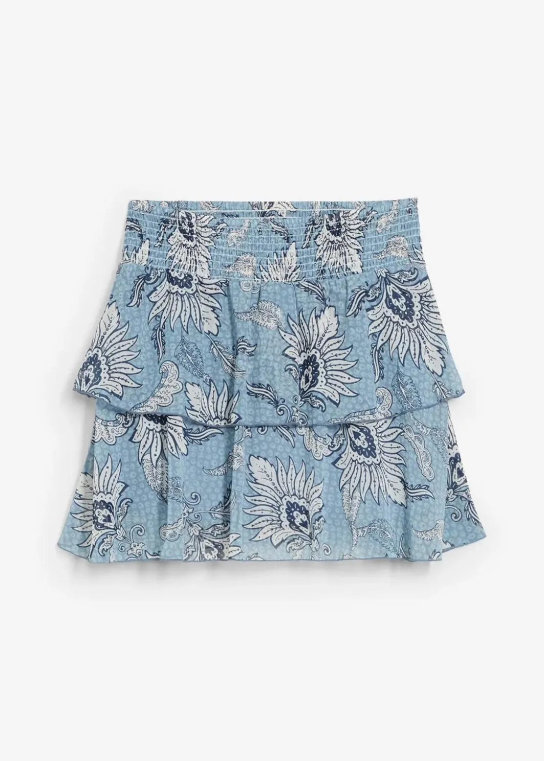 Clearance Stufenrock aus strukturiertem Chiffon Damen Bekleidung·Sportbekleidung|Röcke