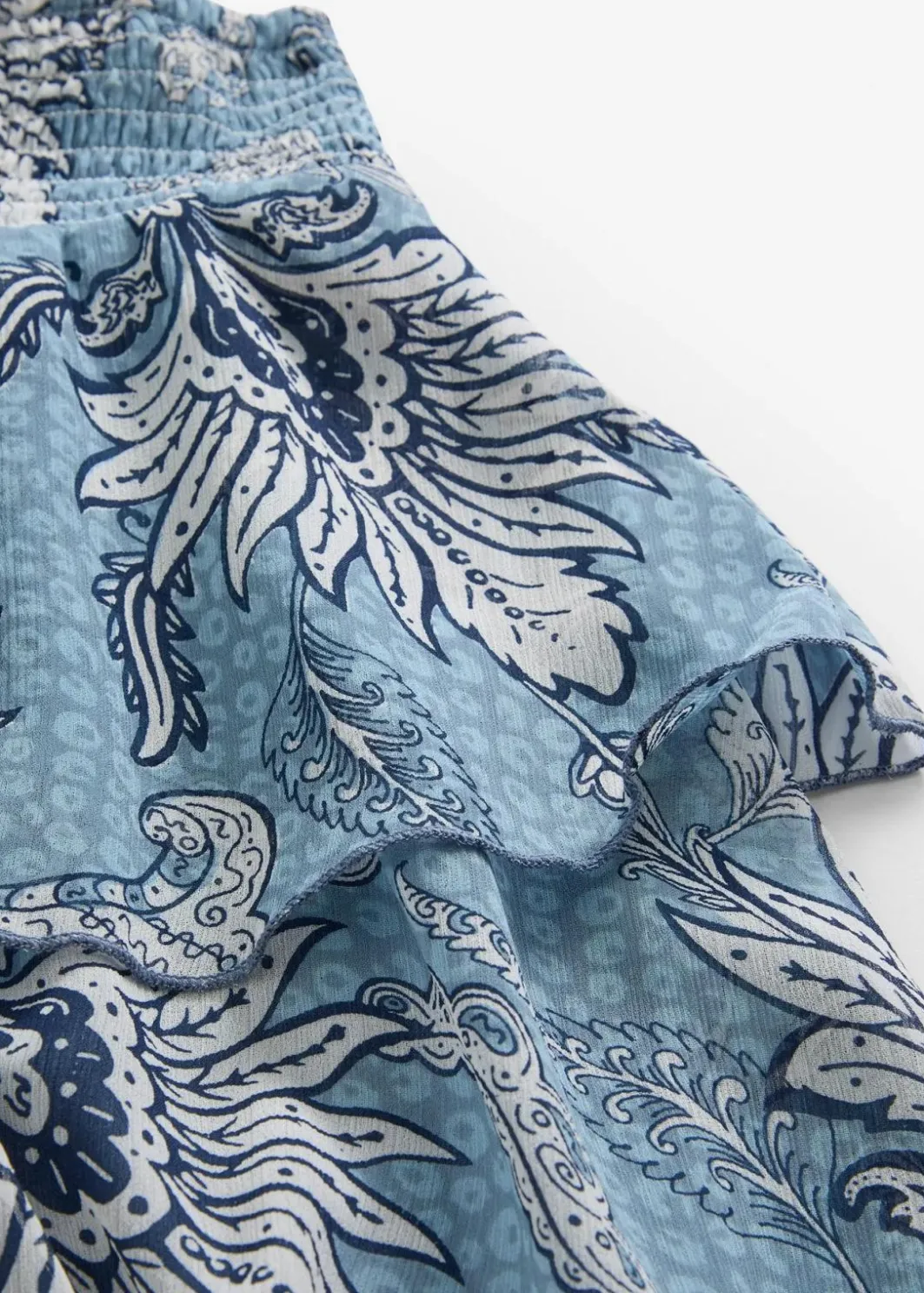 Clearance Stufenrock aus strukturiertem Chiffon Damen Bekleidung·Sportbekleidung|Röcke