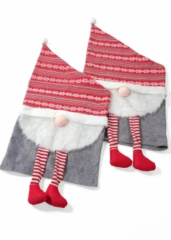 Hot Stuhlhusse mit Wichtel (2er Pack) Hussen & Sofaüberwürfe|Weihnachtsdeko & -Textilien·Tischdekoration