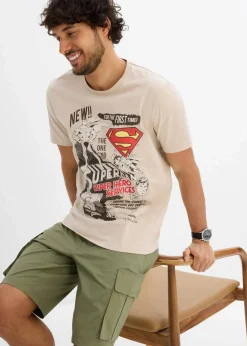 Herren DC_Universe Große Größen|Shirts & Polos|Superman T-Shirt aus reiner Baumwolle