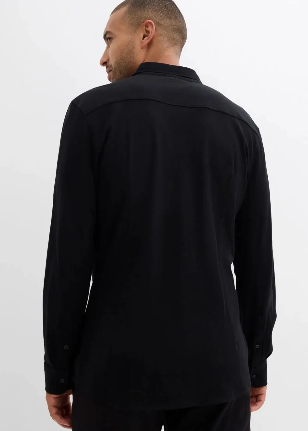 Herren bonprix Große Größen|Hemden|Super-Stretchhemd aus Baumwoll-Piqué, Slim Fit