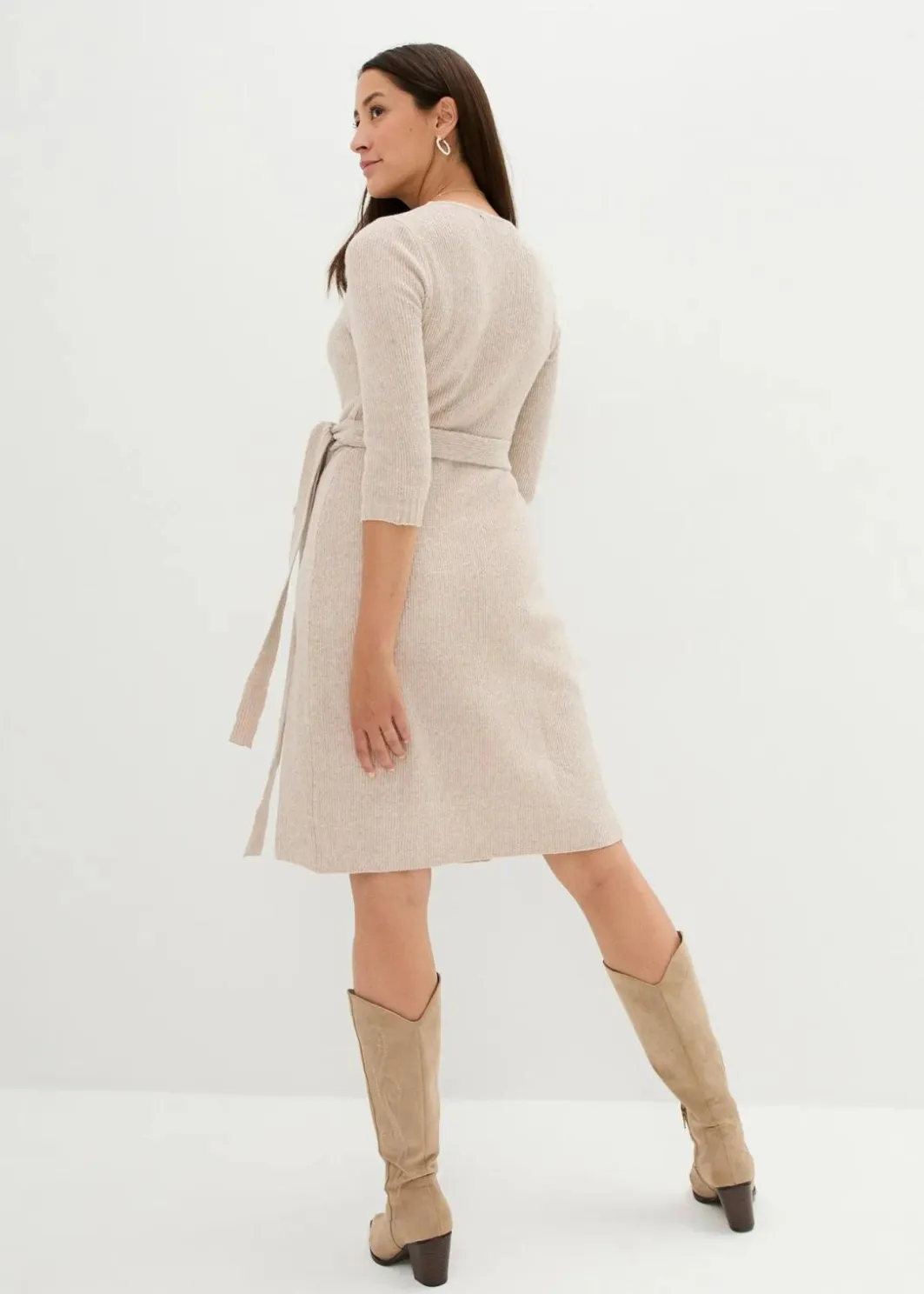 Discount Superweiches Umstands- und Stillstrickkleid mit 3/4 Ärmeln Damen Bekleidung·Blazer|Nachhaltigere Materialien