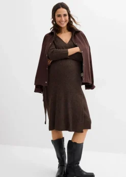 New Superweiches Umstands- und Stillstrickkleid mit 3/4 Ärmeln Damen Nachhaltigere Materialien|Bekleidung·Blazer